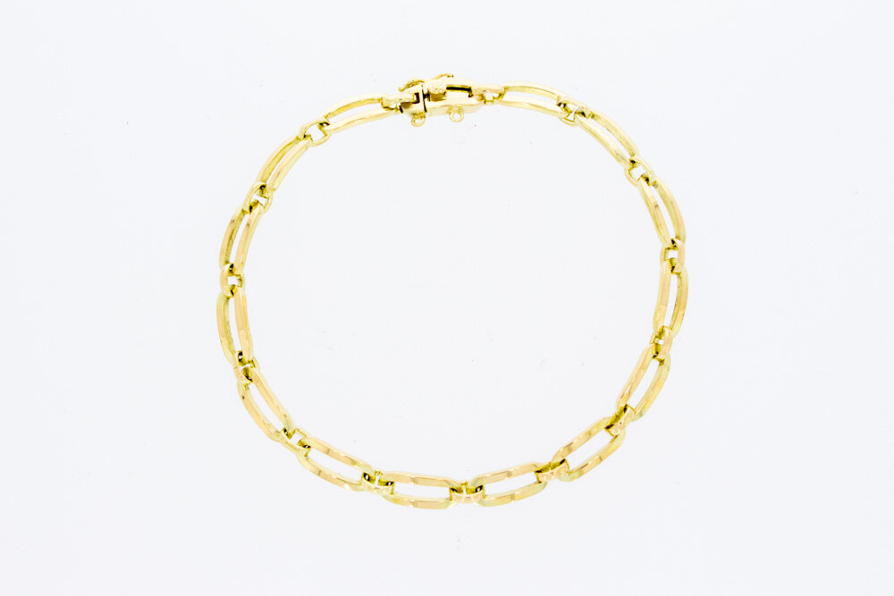 14 Karaat Anker dames armband - 20 cm