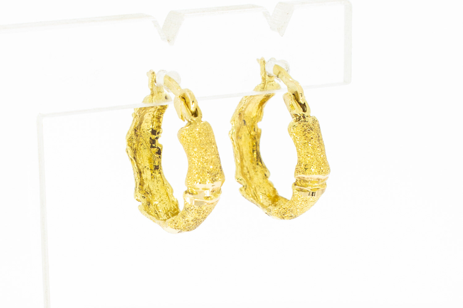 18 Karaat gouden oorringen dames  - 16,3 mm