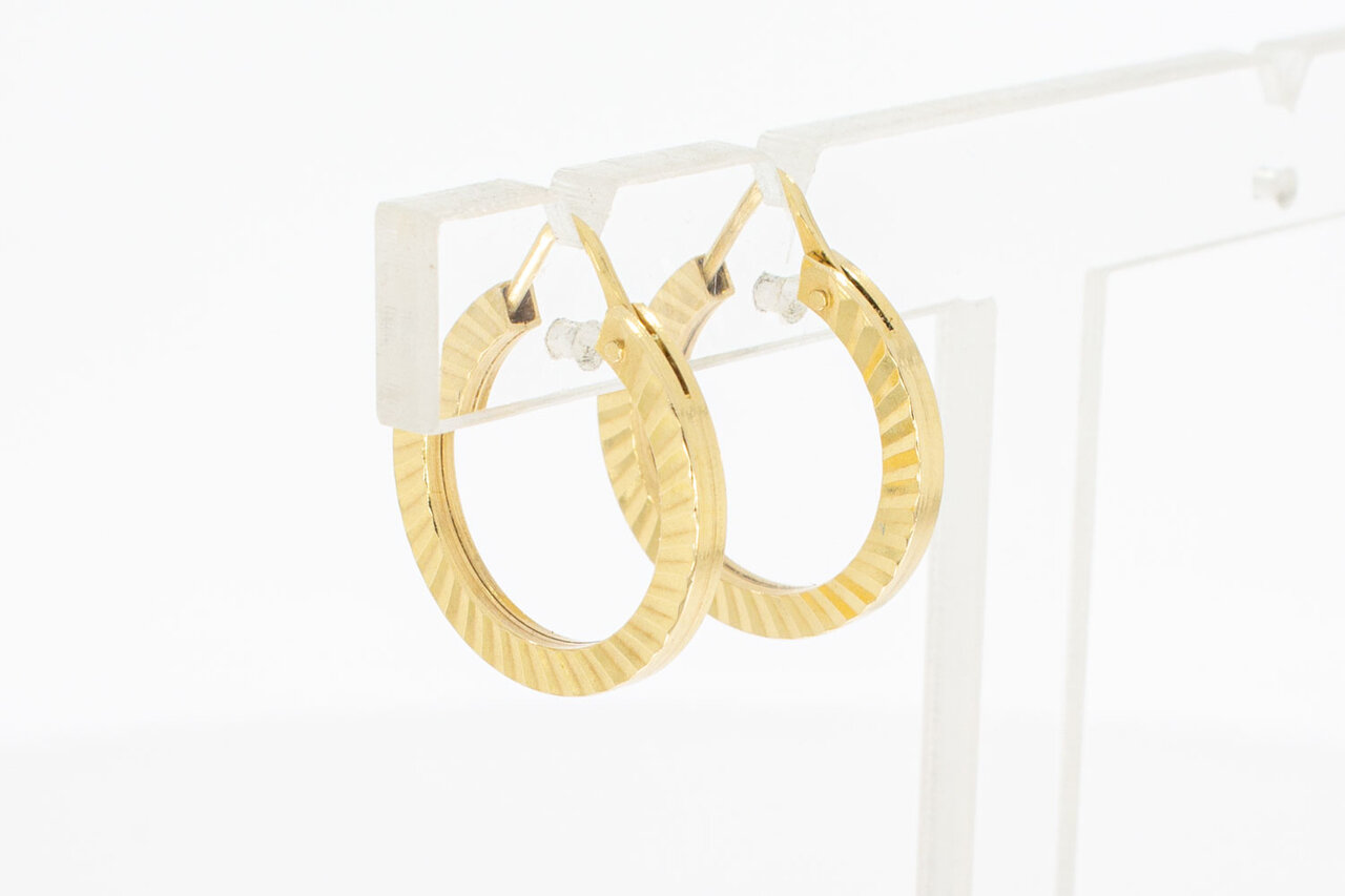 18 Karaat gouden Creolen Dames - 19,5 mm