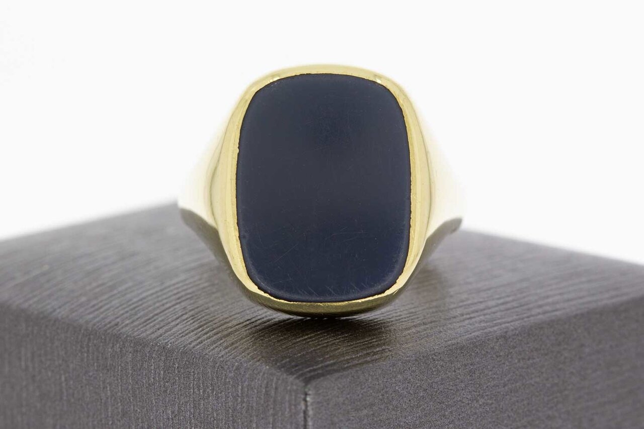 14 Karaat gouden mannen zegelring - 20,9 mm