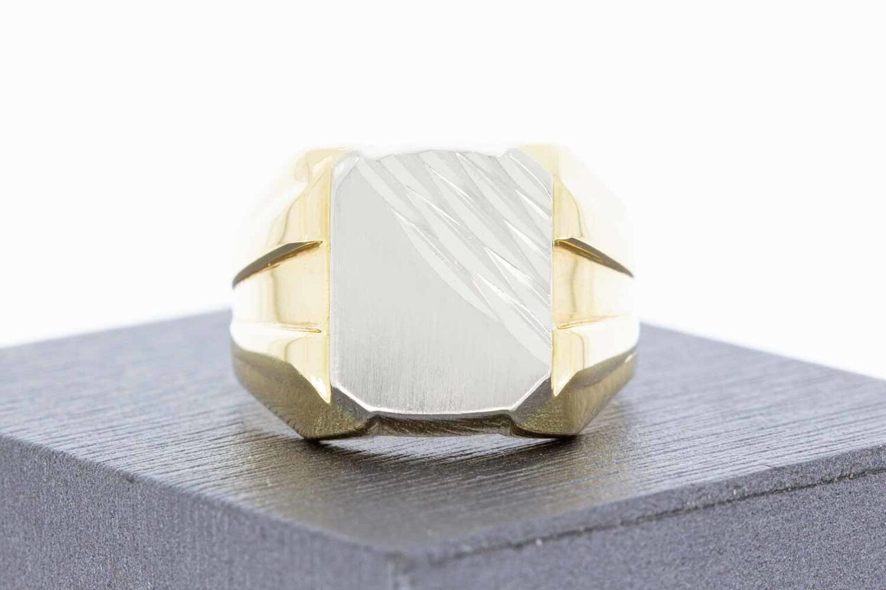 14 Karaat geel gouden heren ring - 21,2 mm