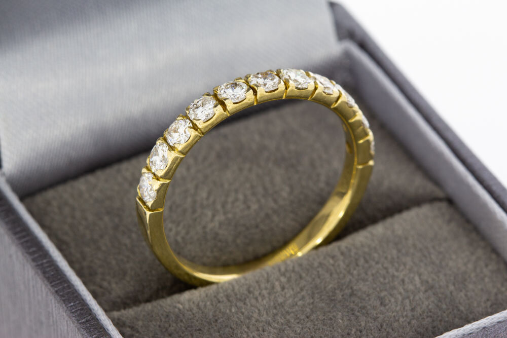 Aanschuif dames ring 14 Karaat gouden - 20,3 mm