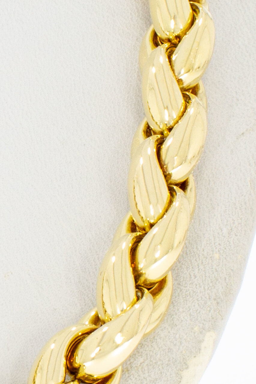 Anker schakelketting 18 Karaat goud - 47,6 cm