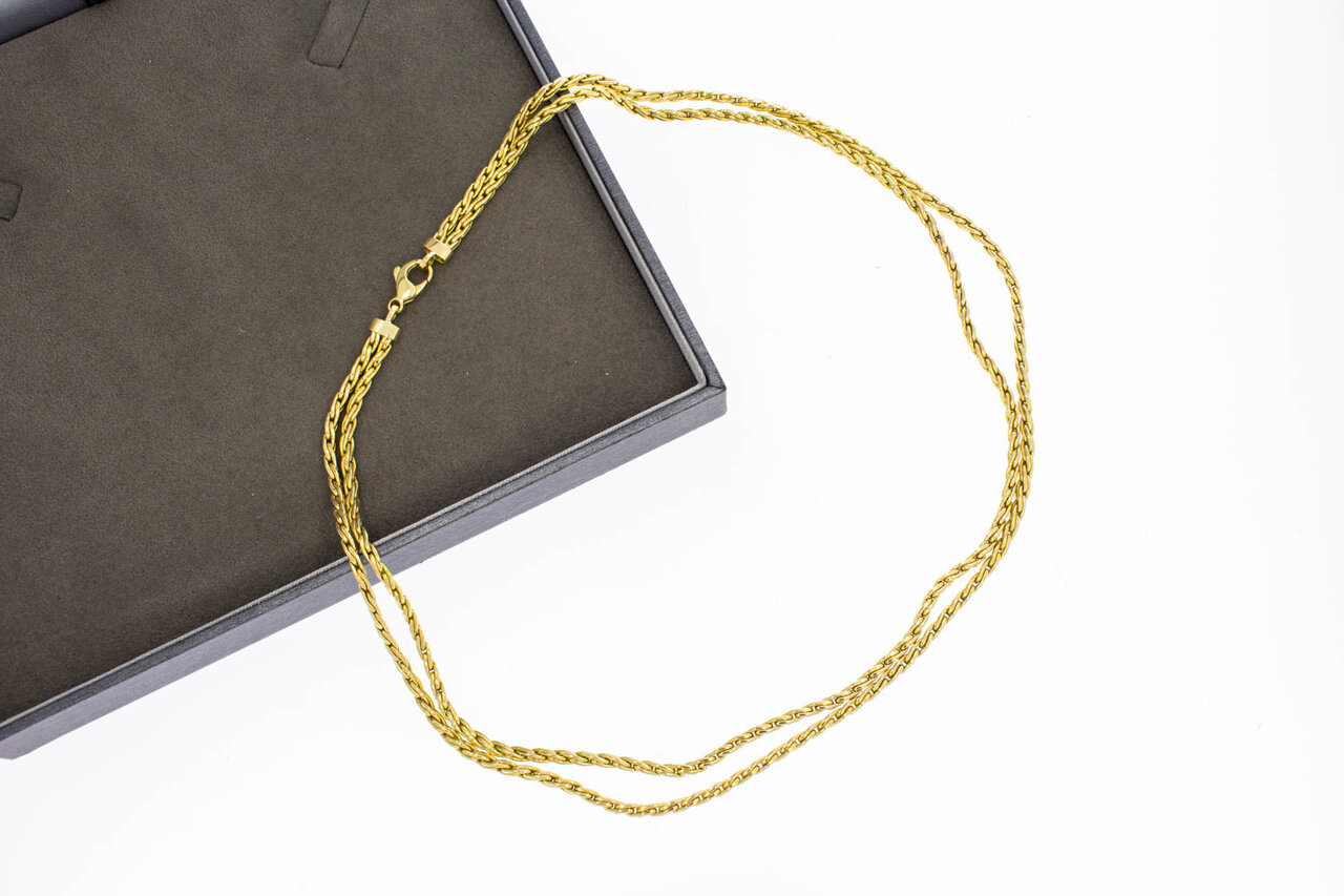 18 Karaat Vossenstaart Collier - 45,5 cm