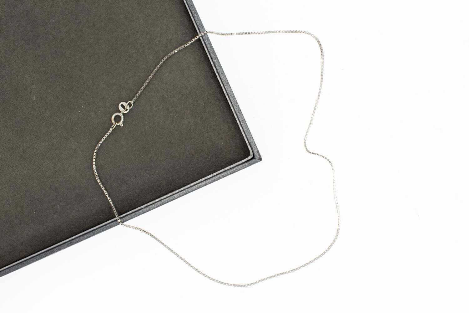 Venetiaanse Ketting 18 Karaat witgoud - 39,8 cm