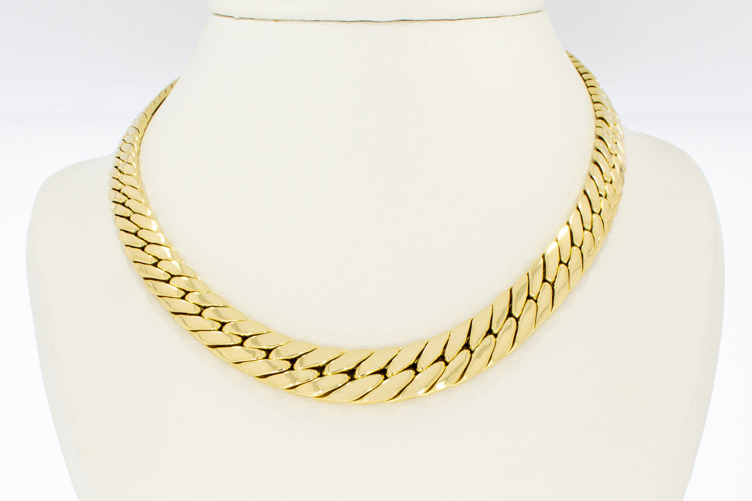 18 Karaat gouden Gourmetketting - 45,5 cm