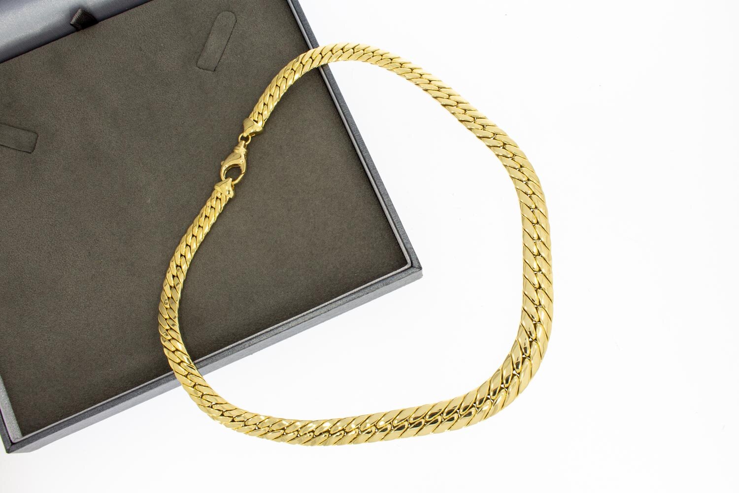 18 Karaat gouden Gourmetketting - 45,5 cm