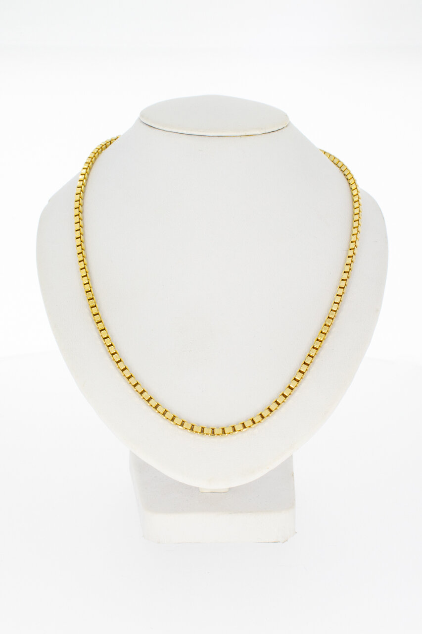 Venetiaanse ketting 14 karaat goud - 45 cm
