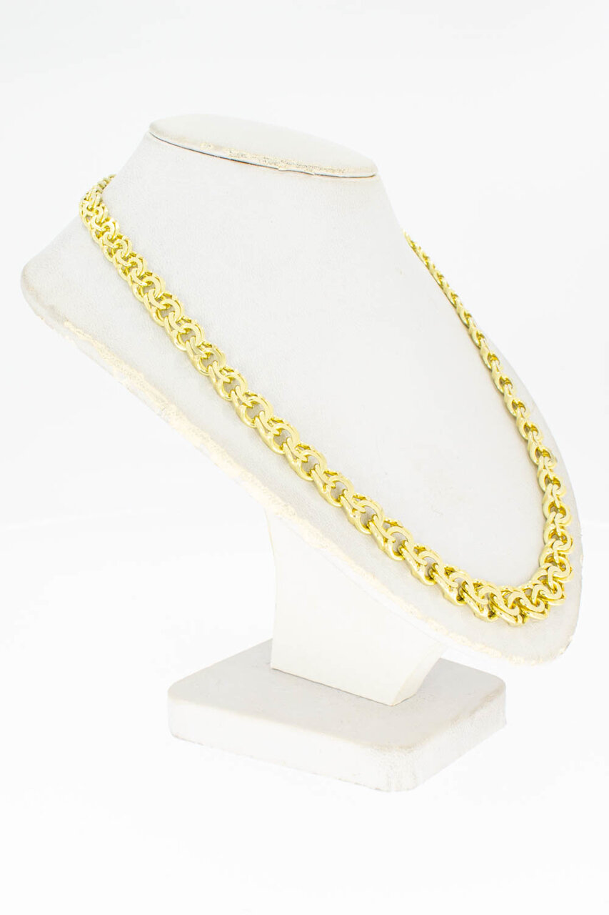 Gevlochten ketting 14 karaat goud - 42,1 cm