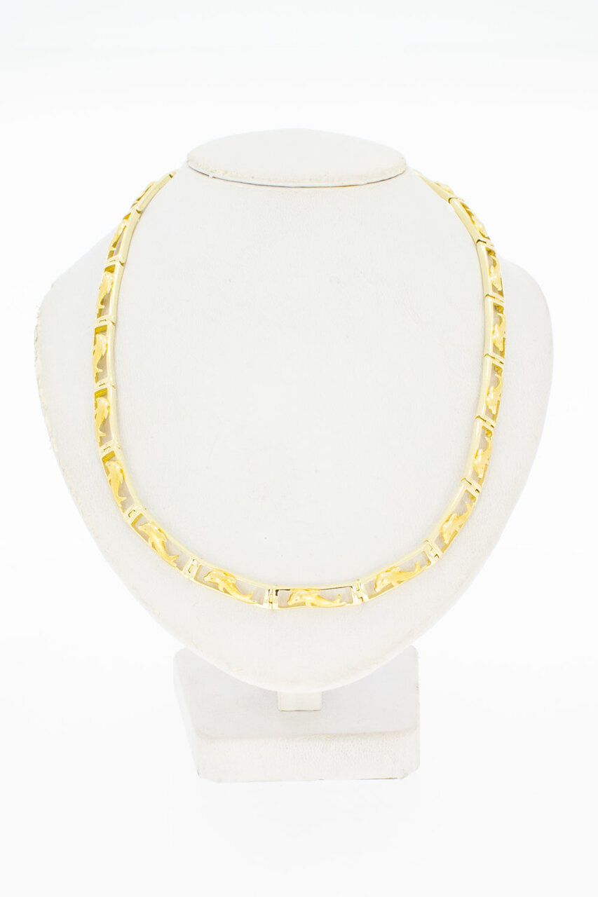Dolfijnen ketting 14 Karaat goud - 44,5 cm