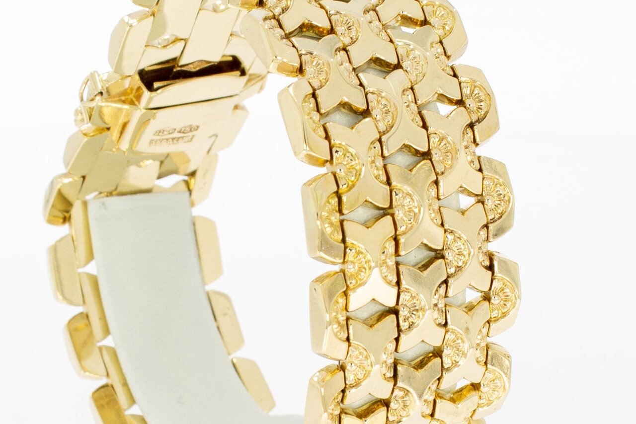 18 Karaat rosë gouden Vintage armband - 20,3 cm