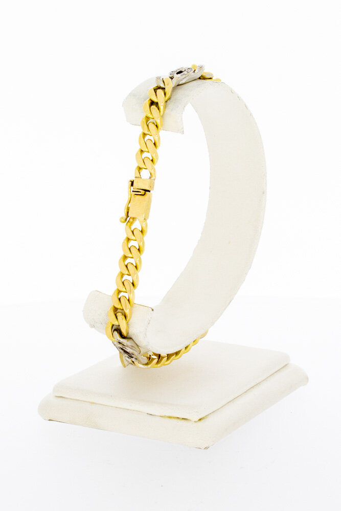 Gourmet armband 18 Karaat goud - 21 cm