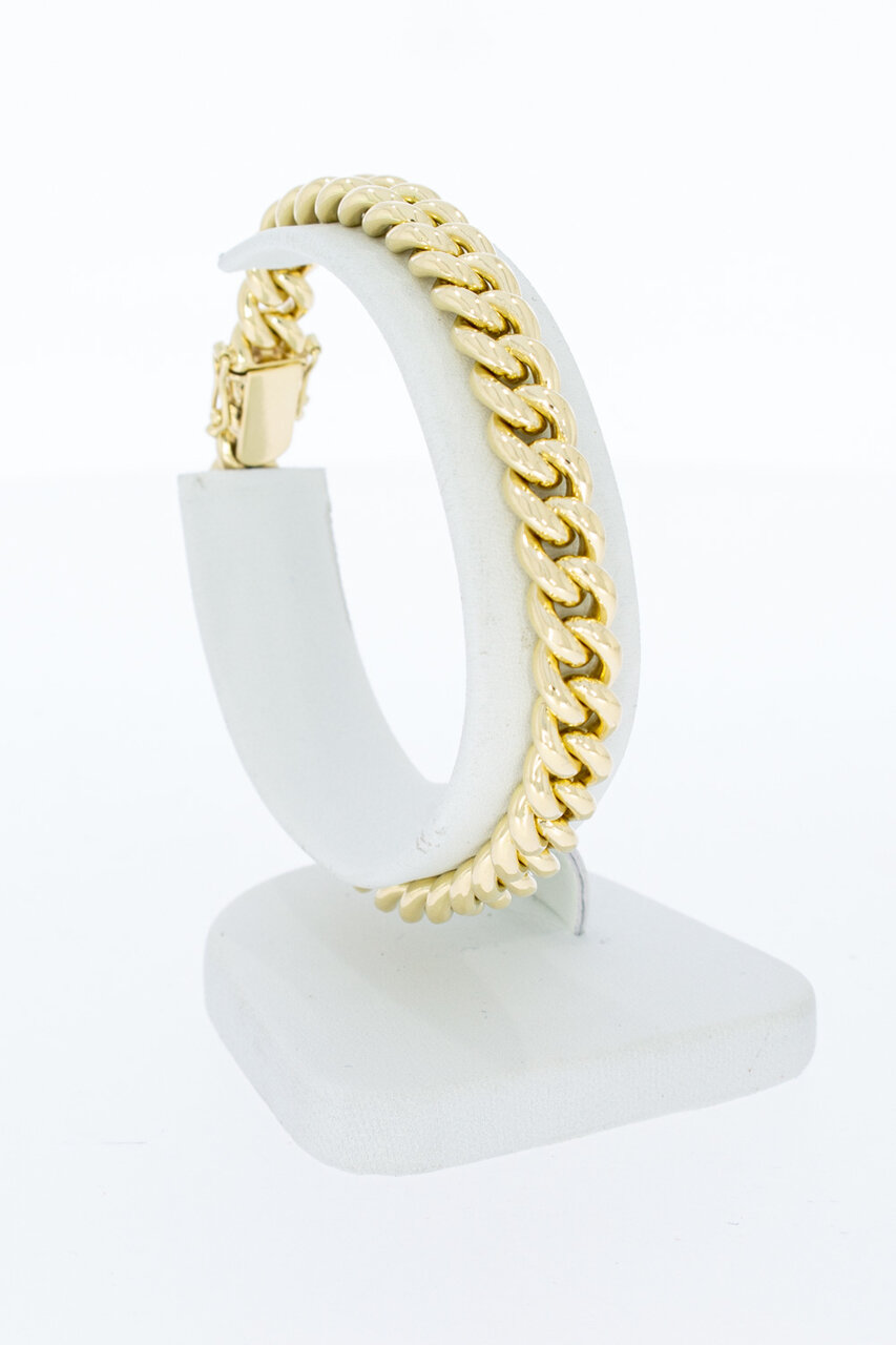 Gourmet armband 14 Karaat goud - 18,7 cm
