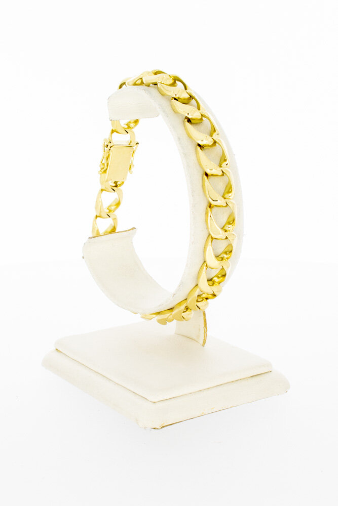Gourmet armband 14 Karaat goud - 20,2 cm