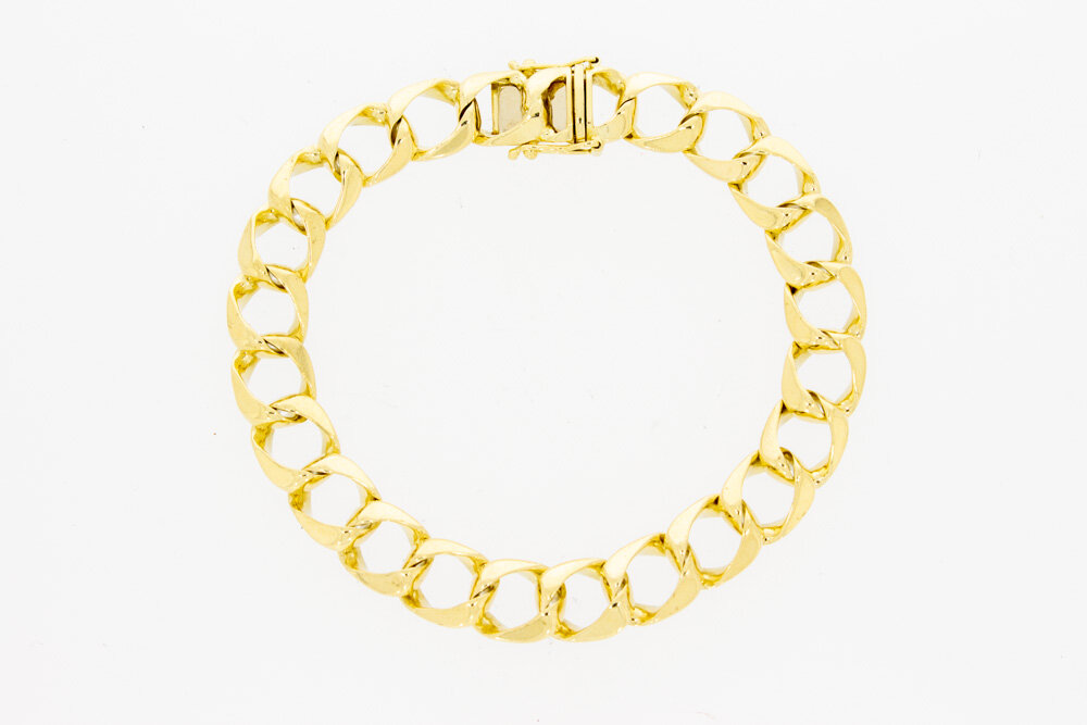 Gourmet armband 14 Karaat goud - 20,2 cm