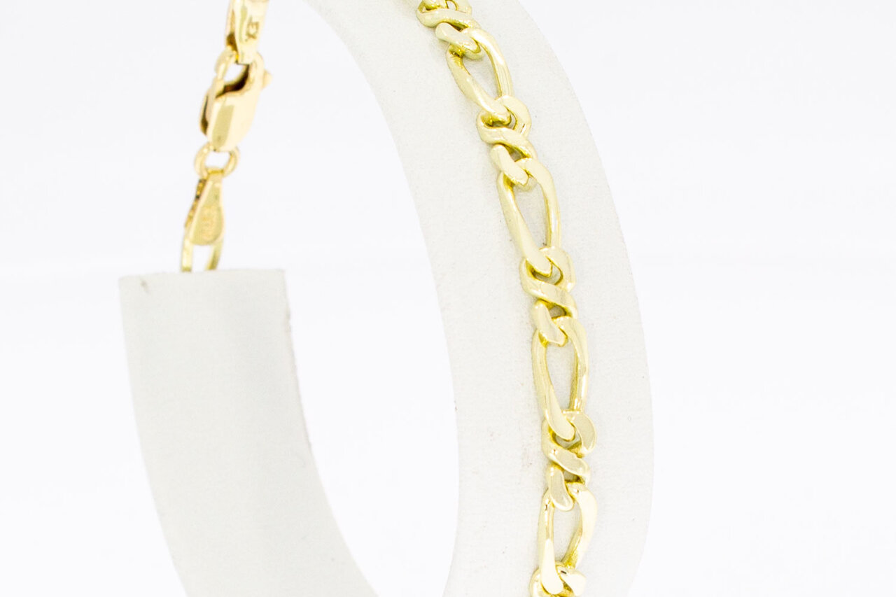 Figaro armband 14 Karaat gouden - 18,8 cm