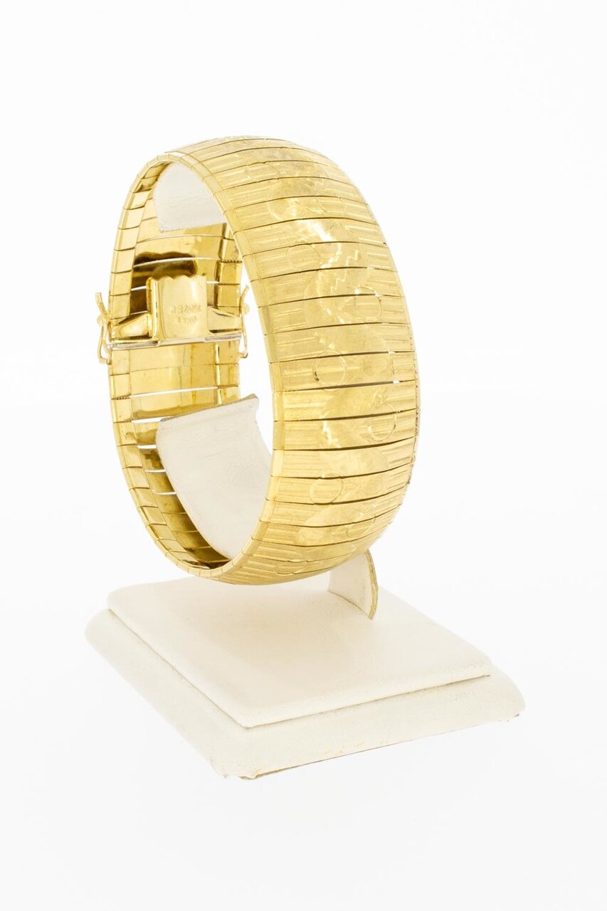 Vintage brede armband 18 Karaat - 19,5 cm