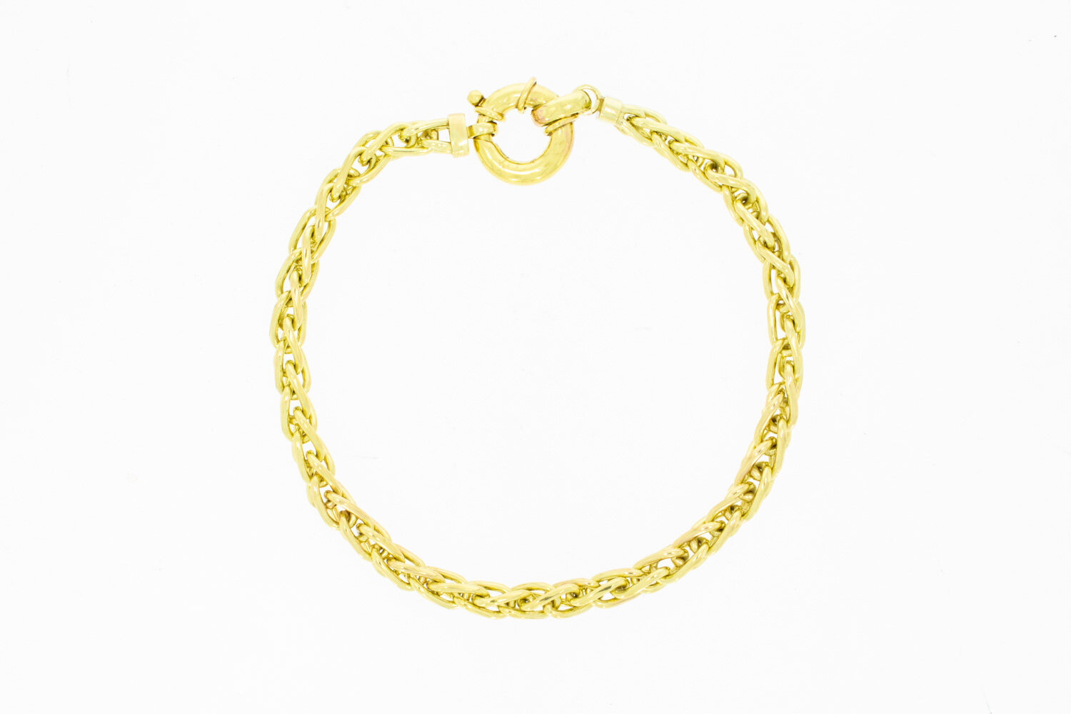 14 Karaat Vossenstaart armband - 25,3 cm