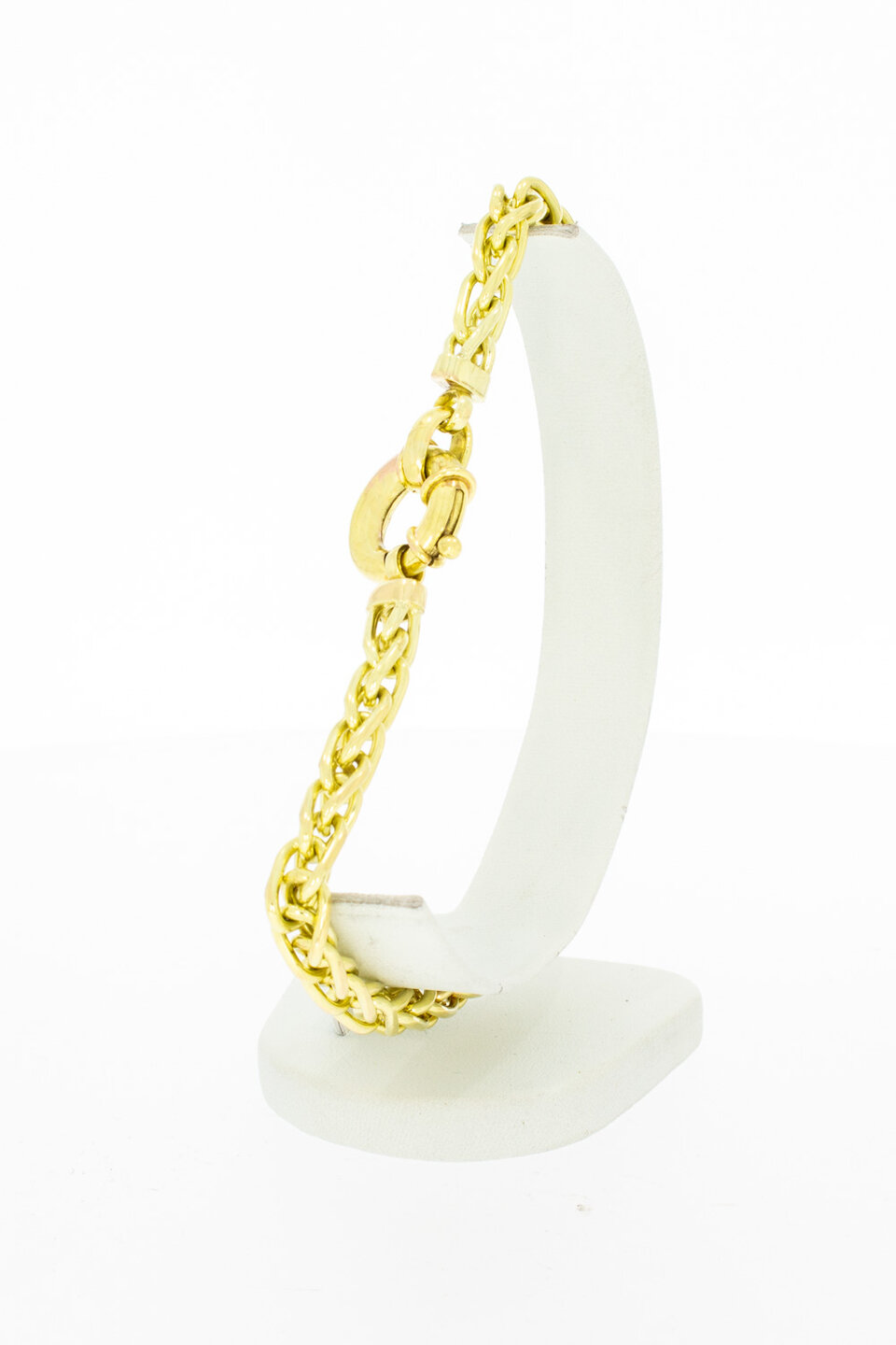 14 Karaat Vossenstaart armband - 25,3 cm