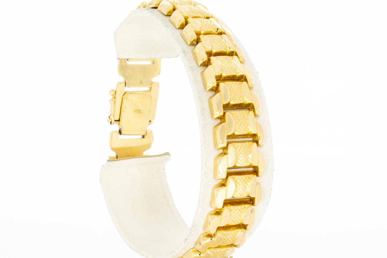 18 Karaat Rupsband armband - 18,8 cm