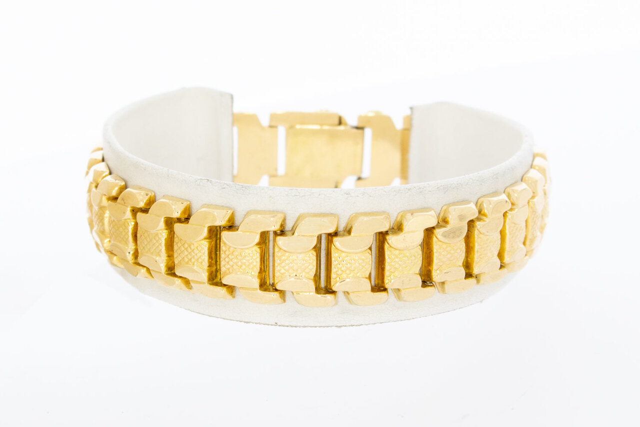 18 Karaat Rupsband armband - 18,8 cm