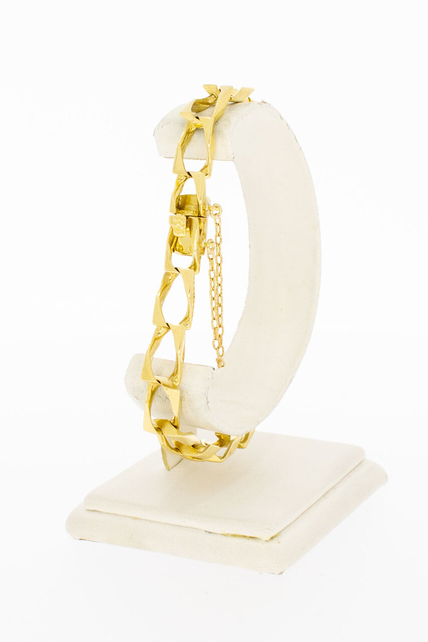 18 Karaat goud gourmet armband - 21,3 cm