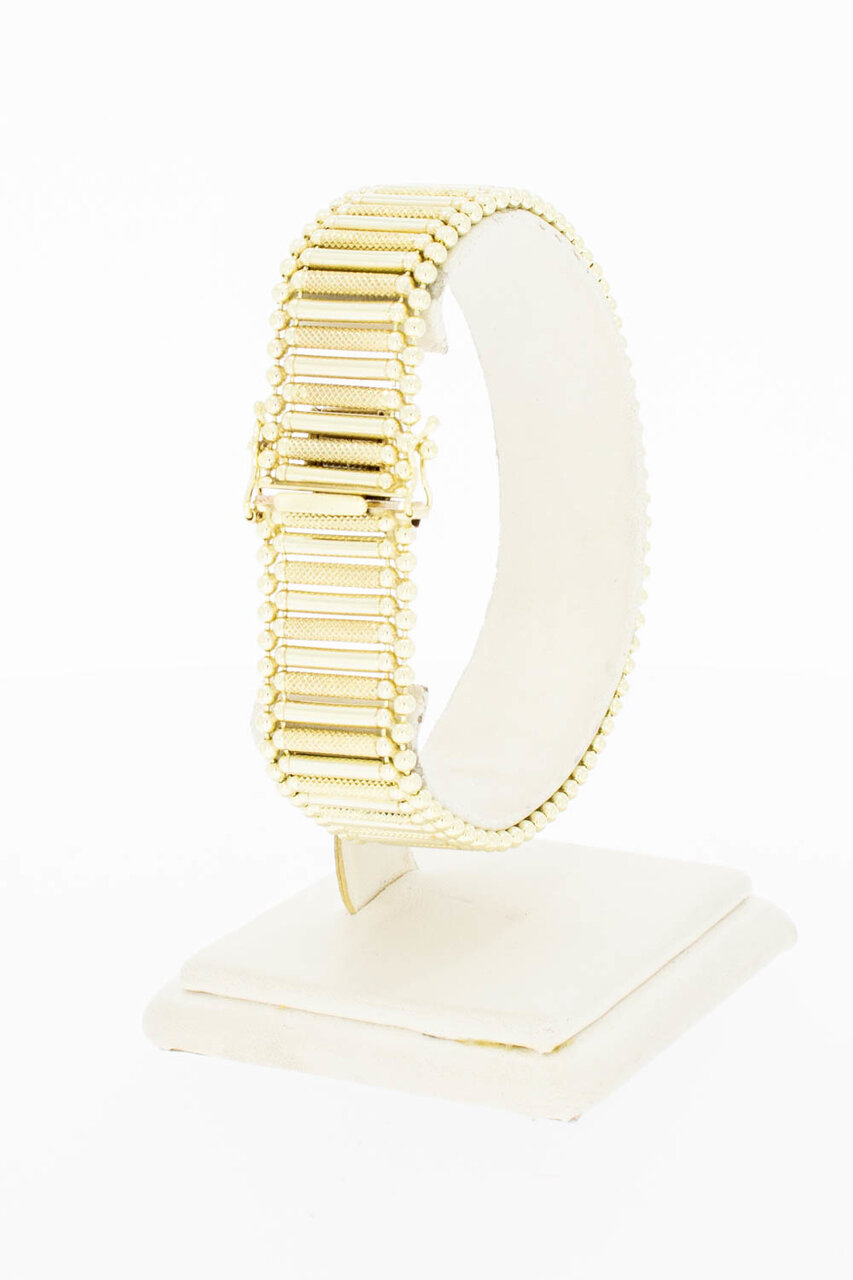 Gouden Spijltjes armband 14 Karaat - 19,6 cm