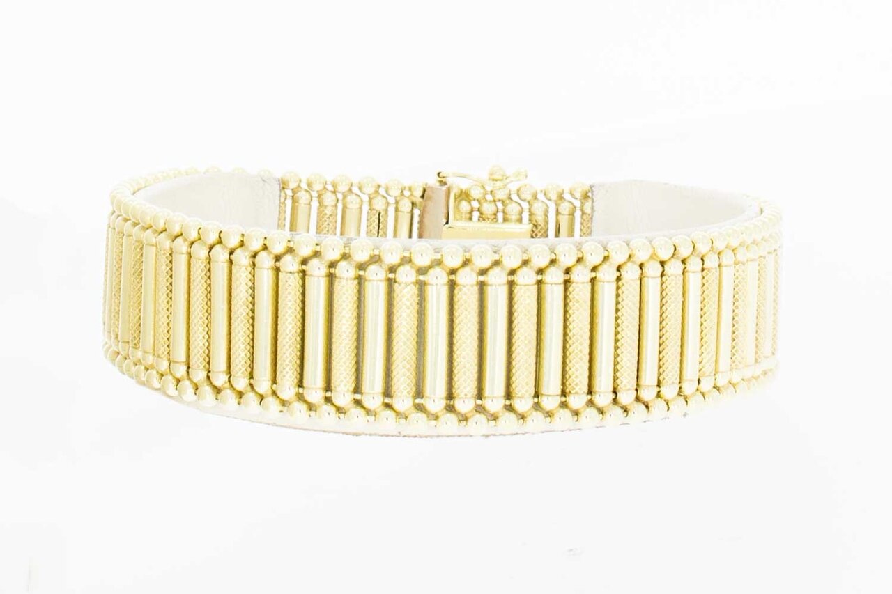 Gouden Spijltjes armband 14 Karaat - 19,6 cm