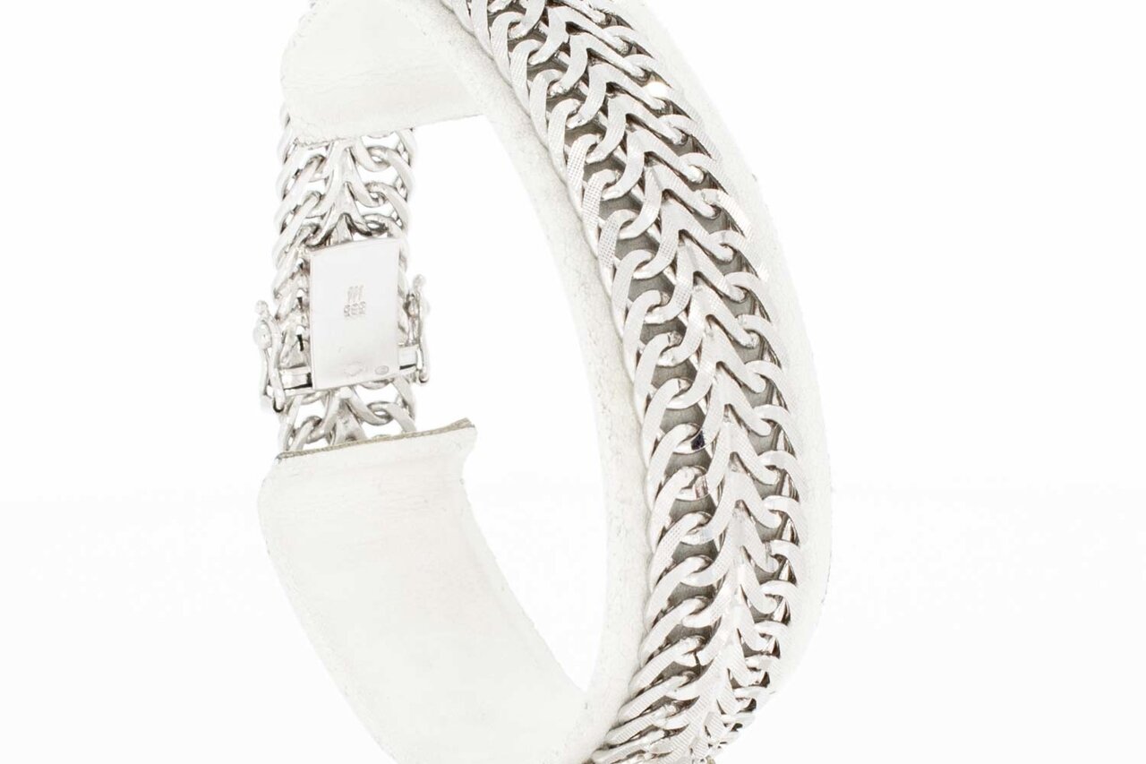Gevlochten armband 14 Karaat - 19,3 cm