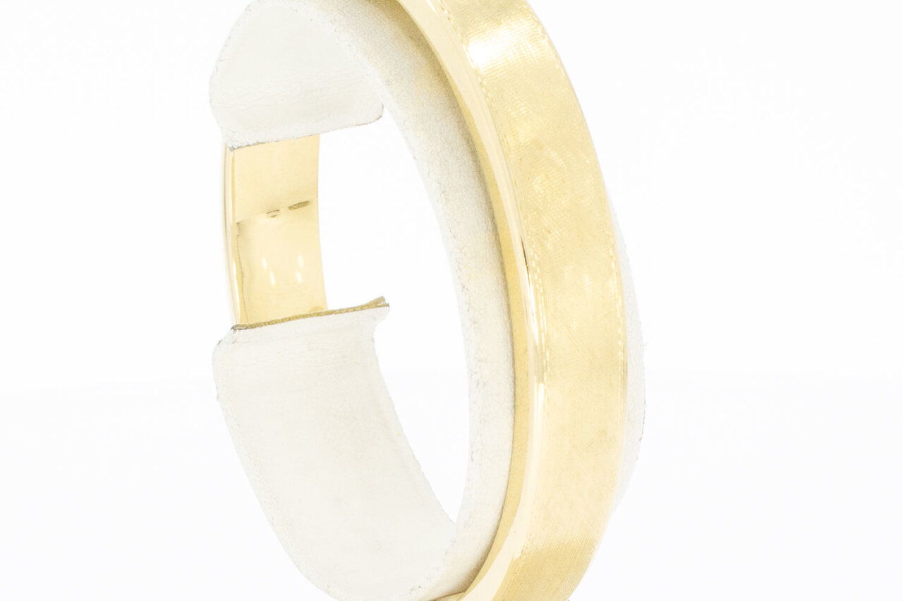 14 karaat brede Slavenarmband goud