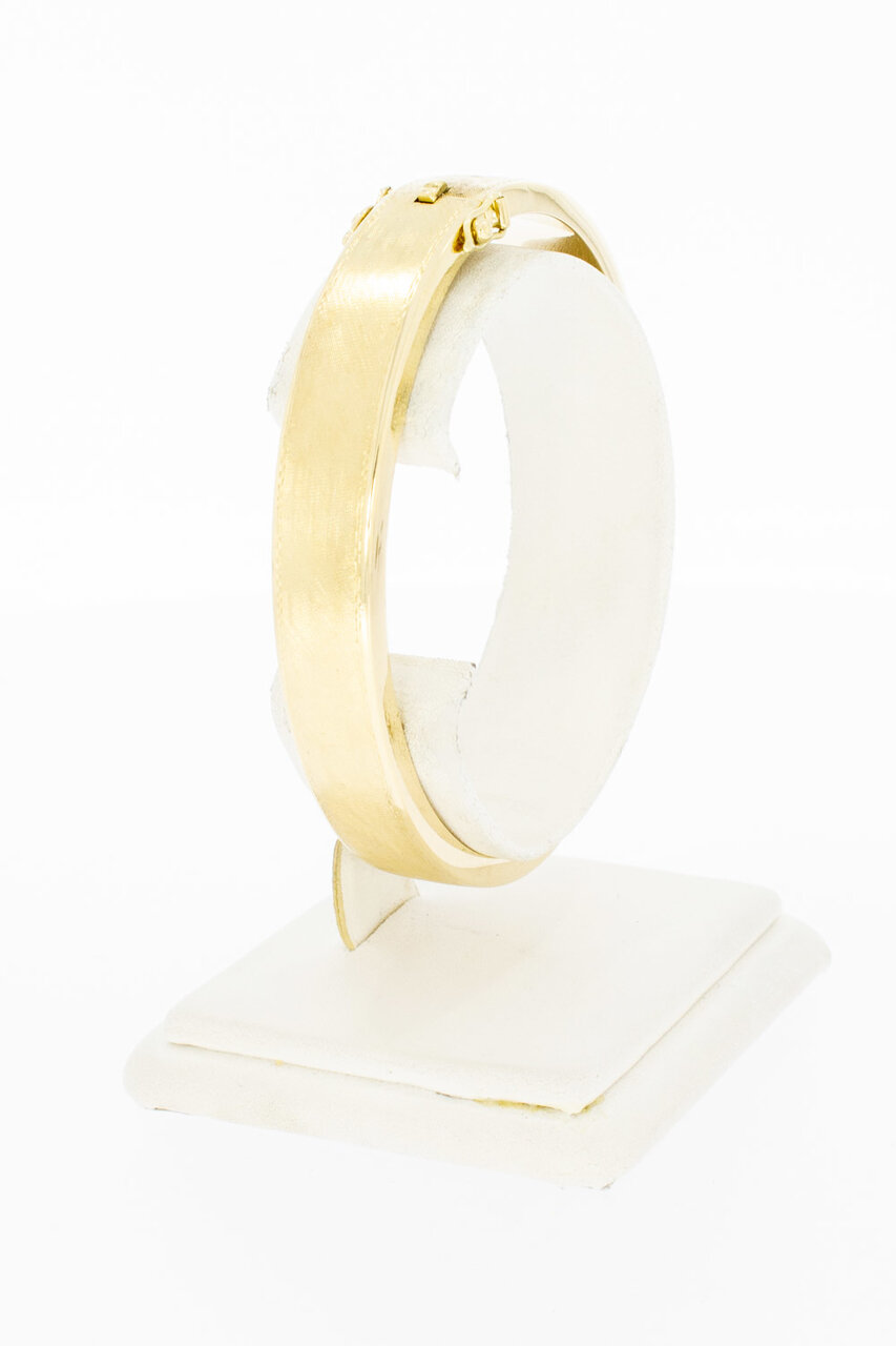 14 karaat brede Slavenarmband goud