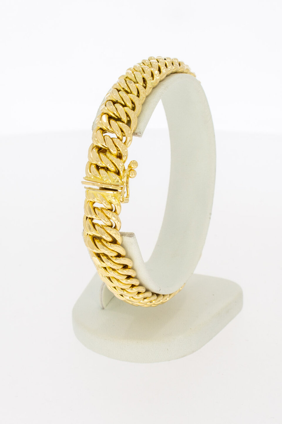 18 karaat gevlochten armband - 19 cm