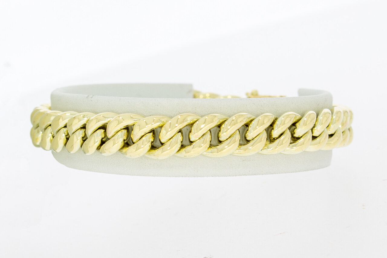14 Karaat goud Gourmet armband - 19,4 cm