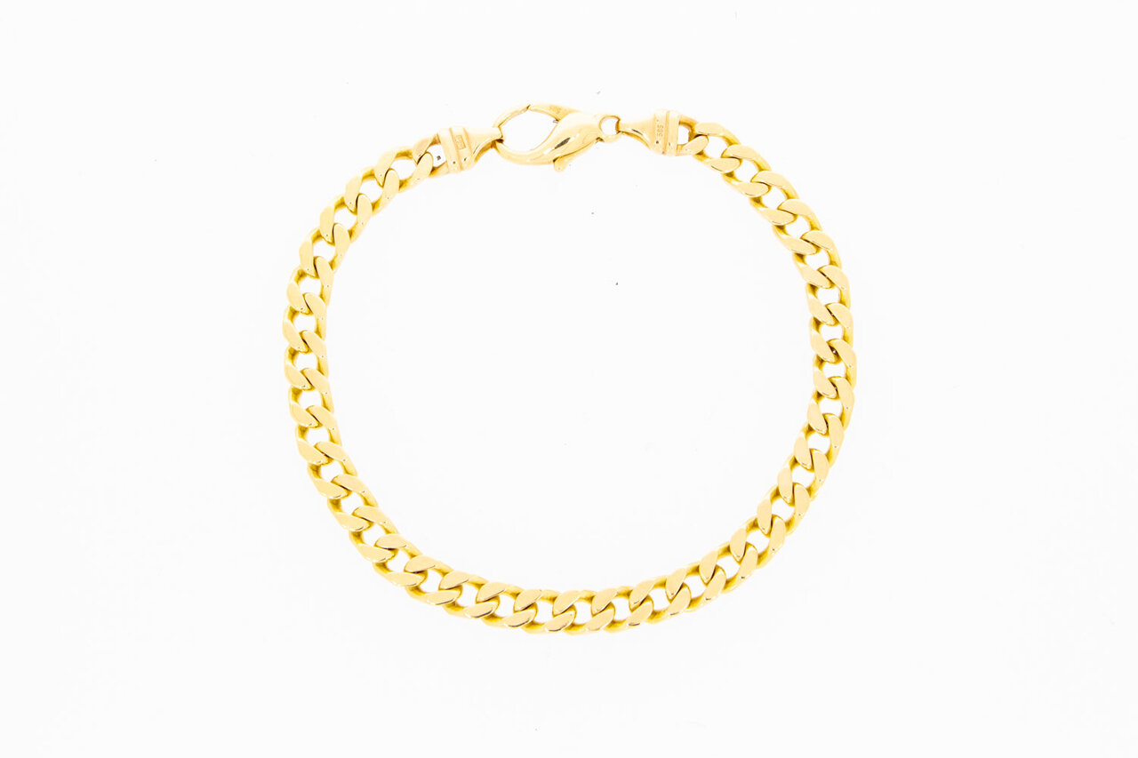 14 Karaat goud Gourmet armband - 20 cm