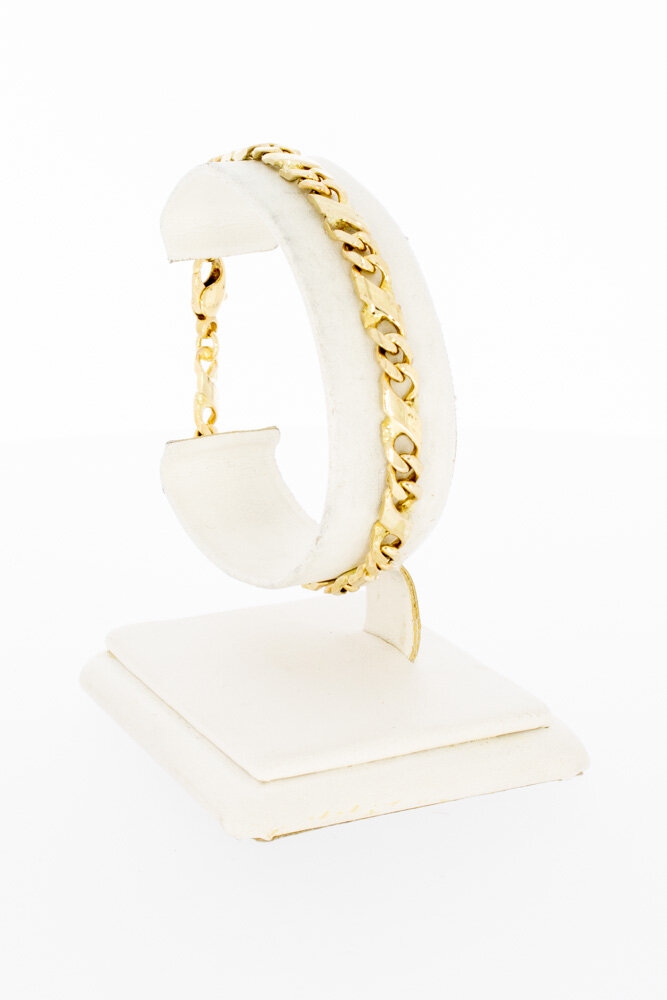 14 Karaat goud Infinity armband - 19,5 cm