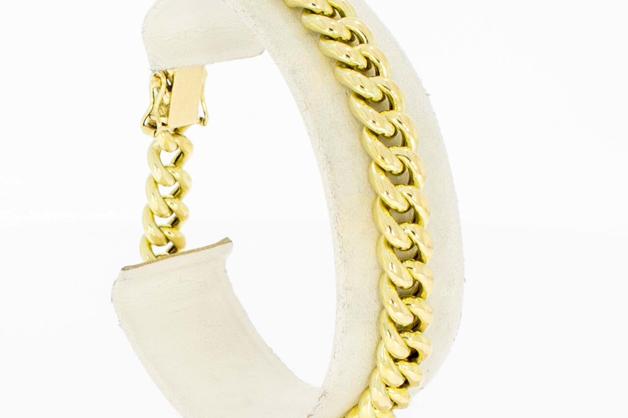 14 Karaat Gourmet schakelarmband - 19,6 cm