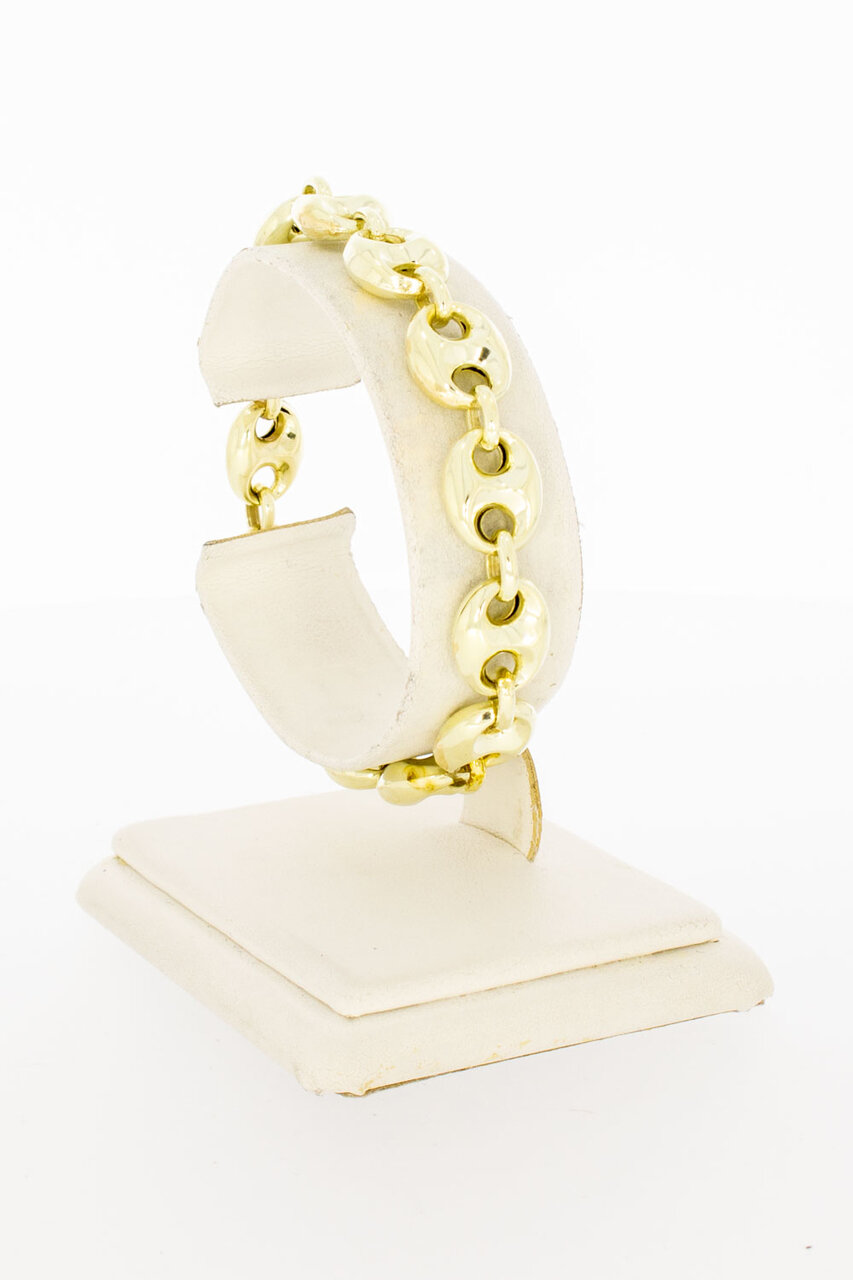 14 Karaat goud Anker schakelarmband - 19,0 cm