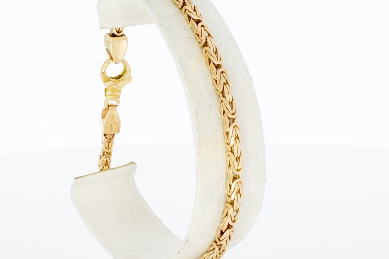 14 Karaat Byzantijnse schakelarmband - 21,3 cm