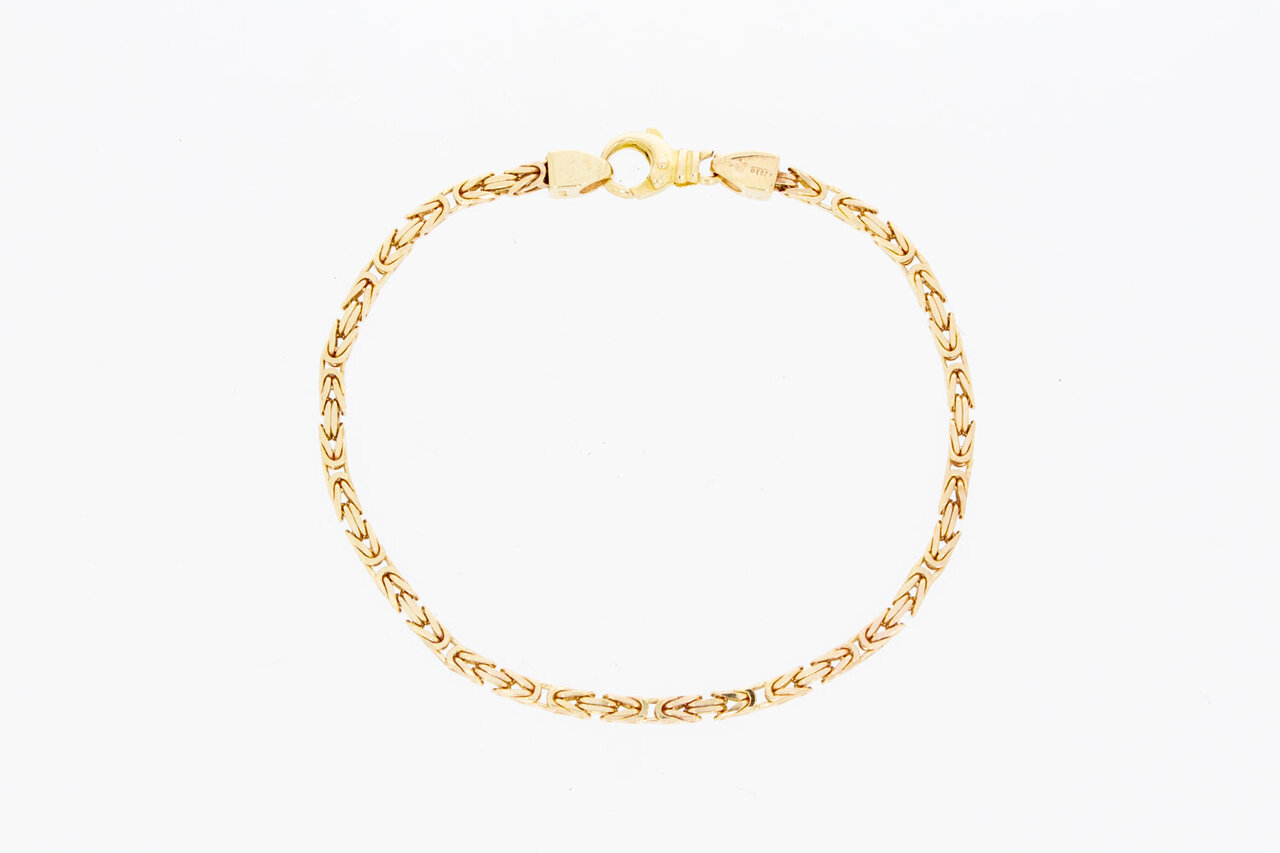 14 Karaat Byzantijnse schakelarmband - 21,3 cm
