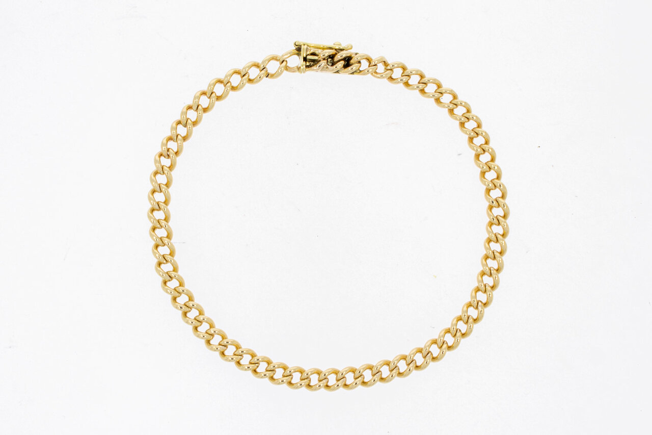 14 Karaat goud Gourmet armband - 19,7 cm