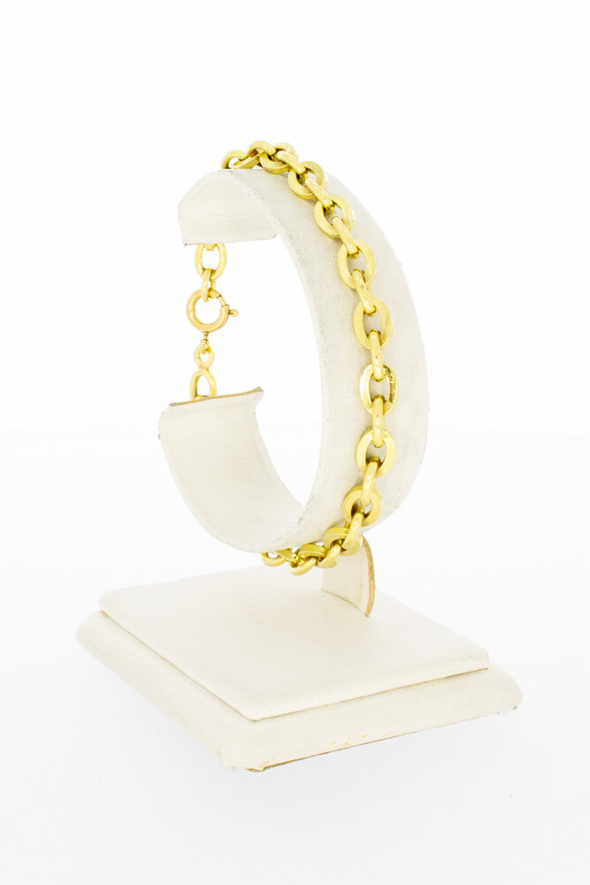 18 Karaat Anker schakelarmband - 20 cm