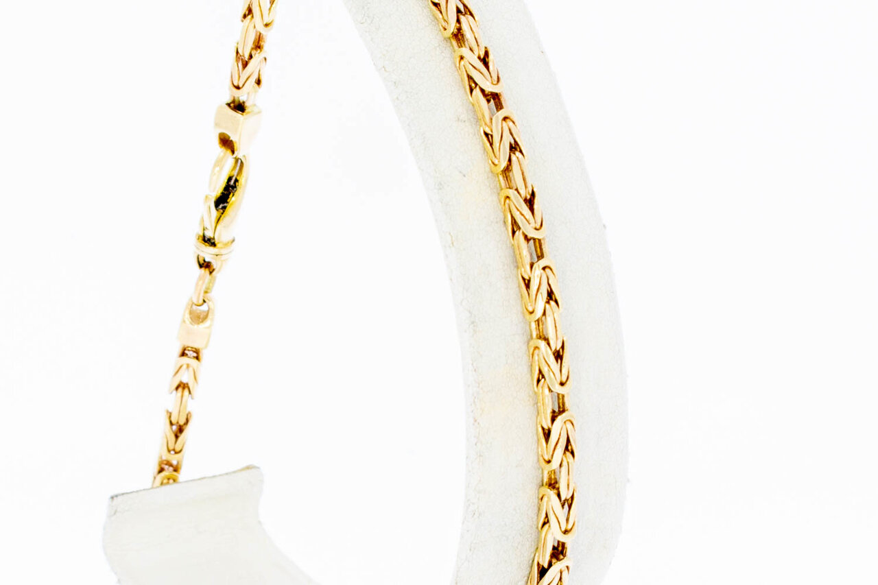 14 Karaat gouden Koningsarmband - 23 cm