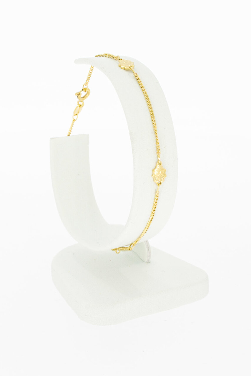 18 Karaat dames armbandje - 18,8 cm