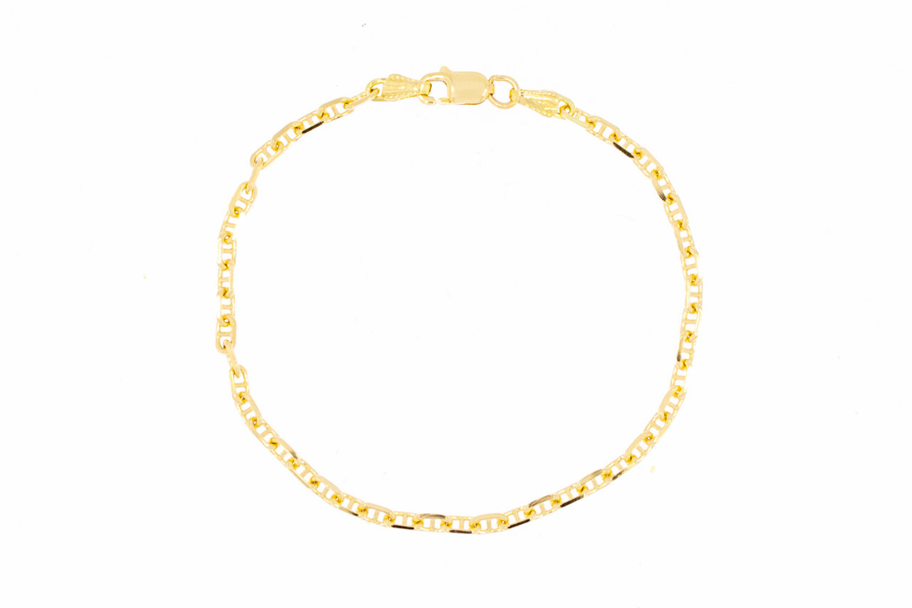 18 Karaat Anker schakelarmband - 18,4 cm