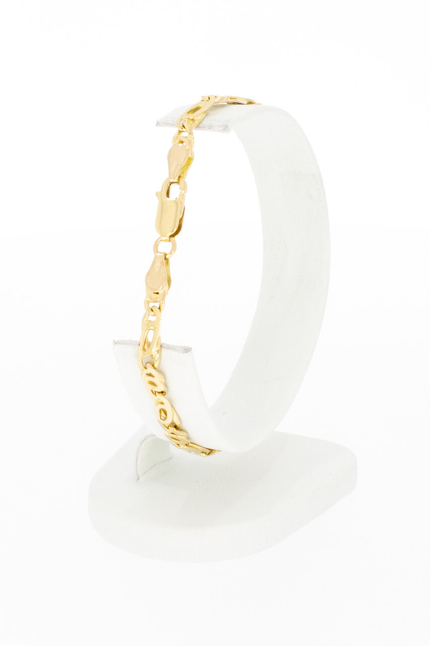 14 Karaat goud Valkenoog armband - 19,8 cm