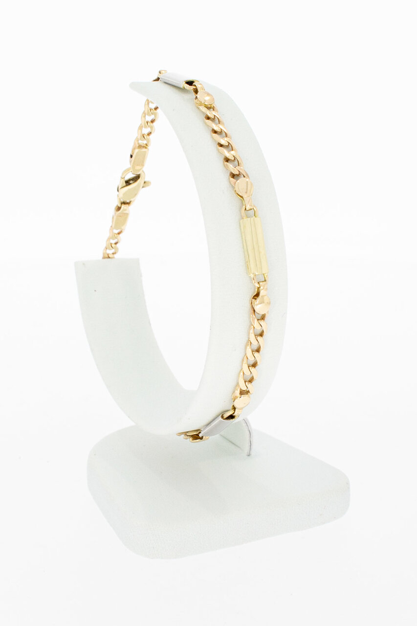 14 Karaat goud Gourmet armband - 21,2 cm