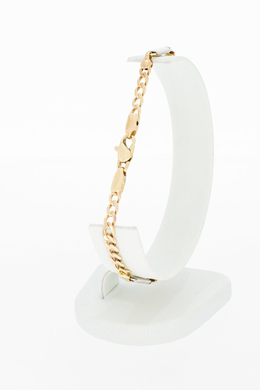 14 Karaat goud Gourmet armband - 21,2 cm