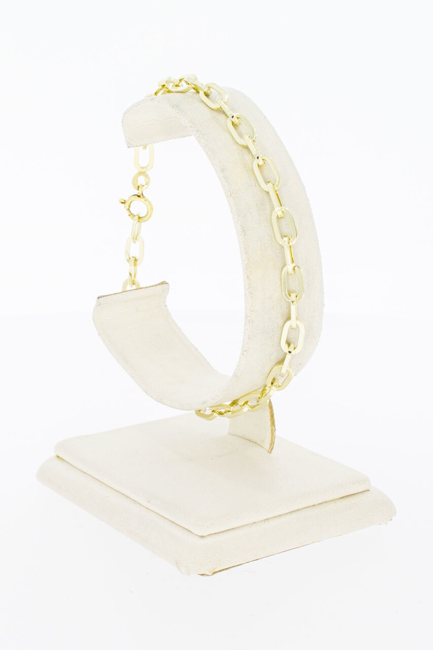 14 Karaat Anker schakelarmband - 20,9 cm