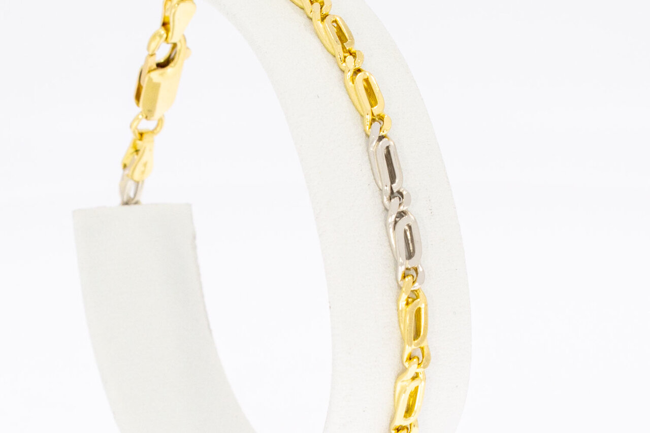 18 Karaat goud Valkoog armband - 18,9 cm