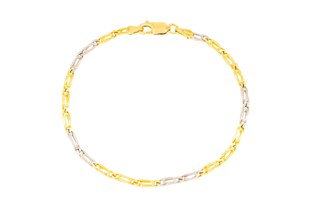 18 Karaat goud Valkoog armband - 18,9 cm